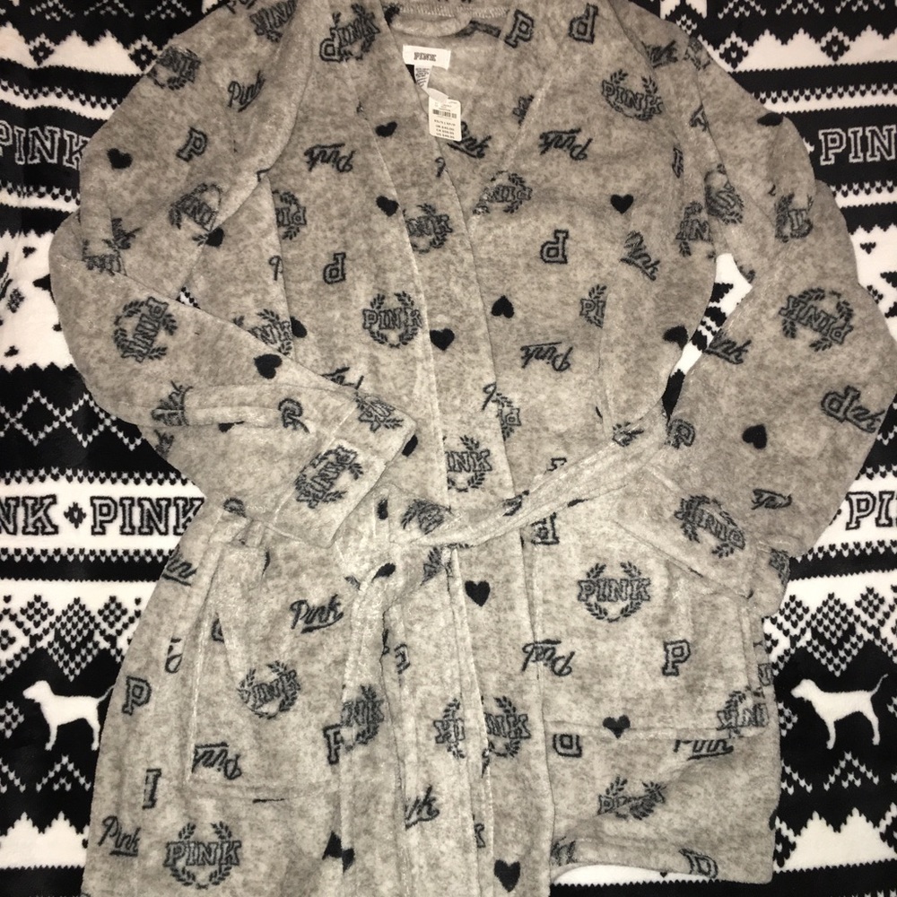 Pink logo robe